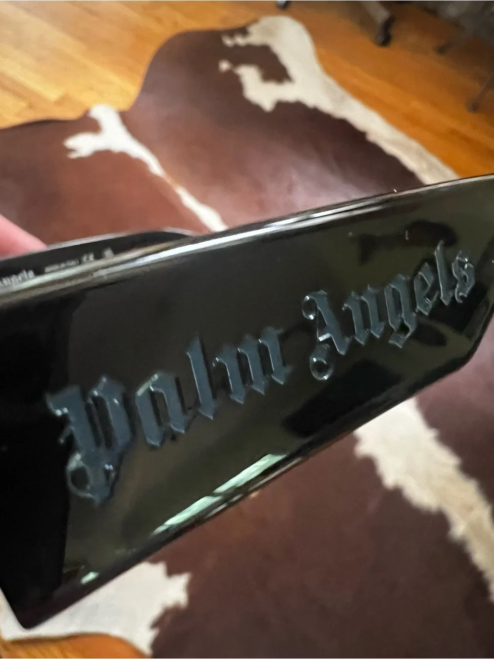 Palm Angels PERI002 PALM 1045 Black/Blue Sunglasses 53-19-145 Brand New Full Set